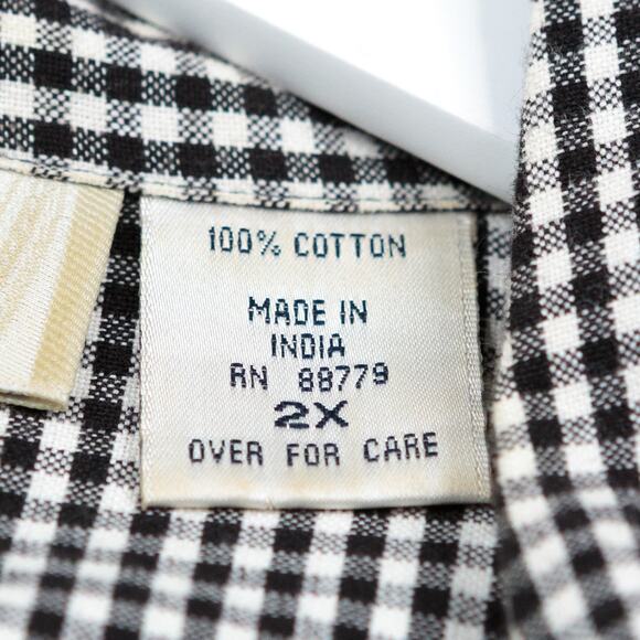 LEMON GRASS 3D Dancing Santa Reindeer Christmas Embroidered Button Up Shirt 2X - Picture 11 of 11